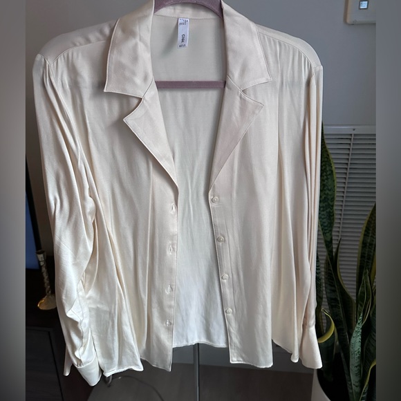 Mango Silky Button Shirt - Picture 1 of 7